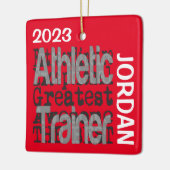 Athletic Trainer Extraordinaire CUSTOM Keramisch Ornament (Links)