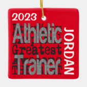 Athletic Trainer Extraordinaire CUSTOM Keramisch Ornament (Voorkant)