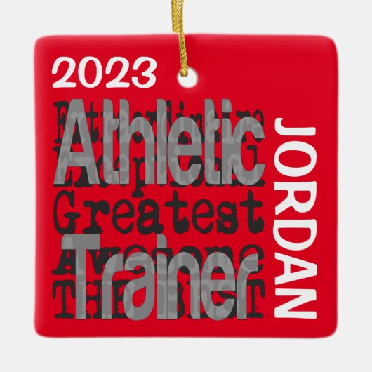 Athletic Trainer Extraordinaire CUSTOM Keramisch Ornament (Voorkant)