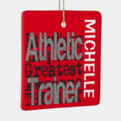 Athletic Trainer Extraordinaire CUSTOM Keramisch Ornament (Rechts)