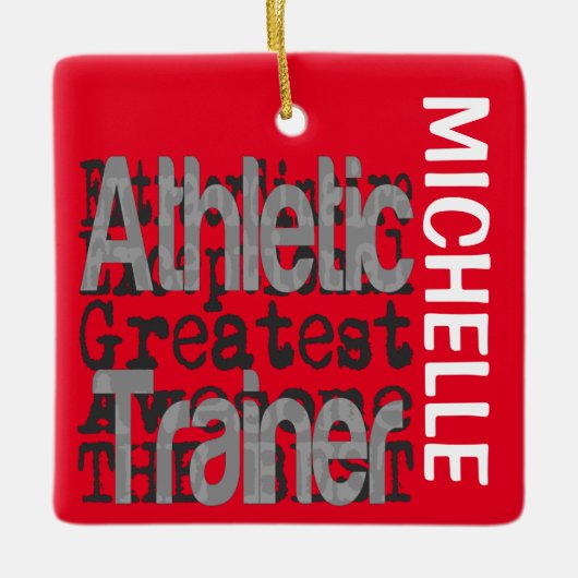 Athletic Trainer Extraordinaire CUSTOM Keramisch Ornament (Voorkant)