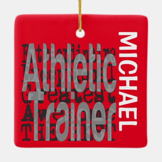 Athletic Trainer Extraordinaire CUSTOM Keramisch Ornament (Achterkant)