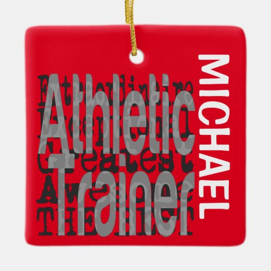 Athletic Trainer Extraordinaire CUSTOM Keramisch Ornament (Voorkant)