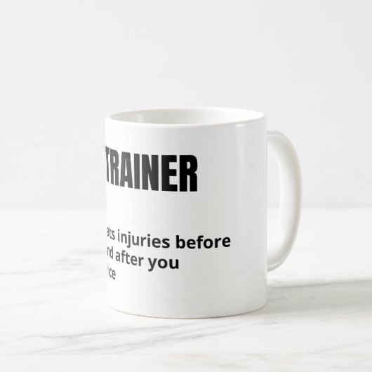 Athletic Trainer Funny Definition Coffee Mok (Voorkant rechts)