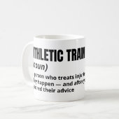Athletic Trainer Funny Definition Coffee Mok (Voorkant links)