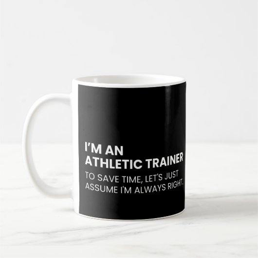 Athletic Trainer Funny Work Gezegde Koffiemok (Links)