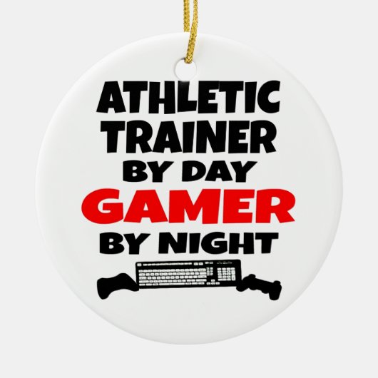 Athletic Trainer Gamer Keramisch Ornament (Voorkant)