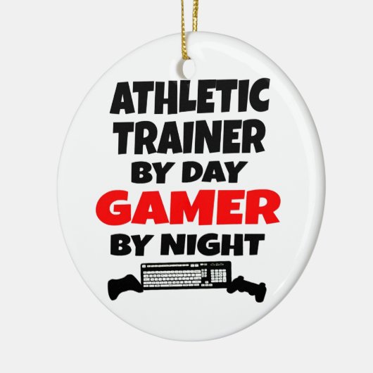 Athletic Trainer Gamer Keramisch Ornament (Links)