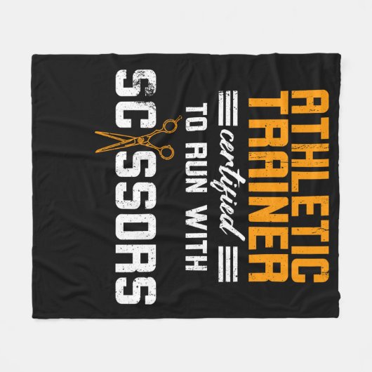 Athletic Trainer gecertificeerd Fleece Deken (Voorkant (Horizontaal))