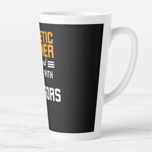 Athletic Trainer gecertificeerd Latte Mok (Rechts)