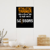Athletic Trainer gecertificeerd Poster (Keuken)