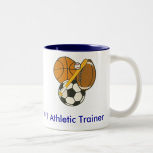 Athletic Trainer - Gepersonaliseerd Tweekleurige Koffiemok