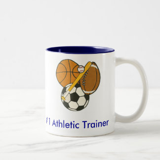 Athletic Trainer - Gepersonaliseerd Tweekleurige Koffiemok