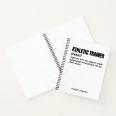 Athletic Trainer - Grappig Definitietijdschrift Notitieboek (Binnen)