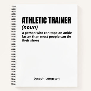 Athletic Trainer - Grappig Definitietijdschrift Notitieboek