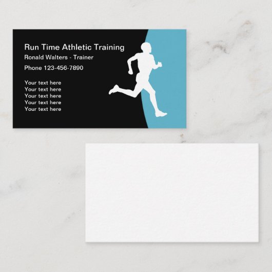 Athletic Trainer Modern Design Visitekaartje (Voorkant / Achterkant)