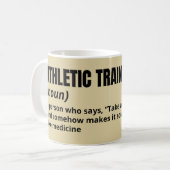 Athletic Trainer Mug with Funny Definition Koffiemok (Voorkant links)