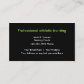 Athletic Trainer Visitekaartje (Achterkant)