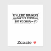 Athletic Trainers kunnen geen onstuimige scheldpar Sticker (Vel)