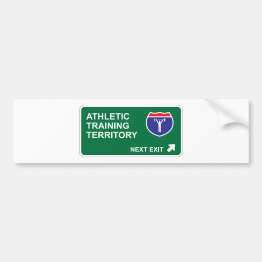 Athletic Training Next Exit Bumpersticker (Voorkant)