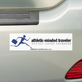 AthleticMindedTraveler.com-Bumpersticker Bumpersticker (Op auto)
