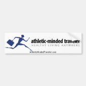 AthleticMindedTraveler.com-Bumpersticker Bumpersticker (Voorkant)