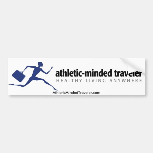 AthleticMindedTraveler.com-Bumpersticker Bumpersticker (Voorkant)