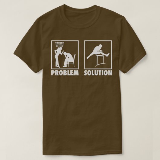 Athletics Athletes Statement Probleem Solution T-shirt (Design voorkant)