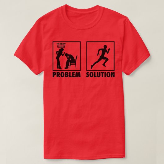 Athletics Athletes Statement Problem Solution 2 T-shirt (Design voorkant)