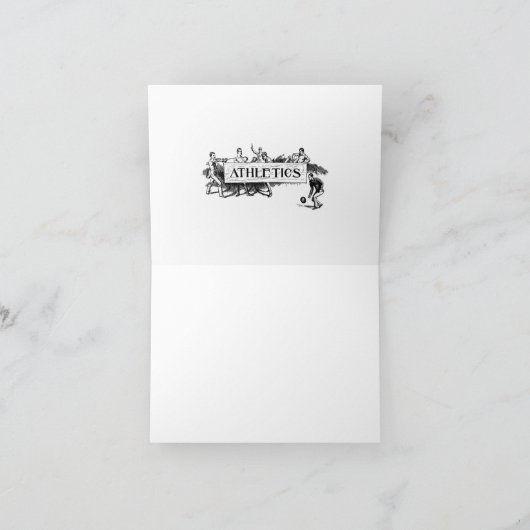 Athletics Bedankkaart (Binnen)