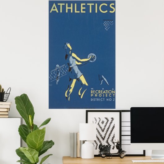  Athletics Recreation Poster (Thuiskantoor)