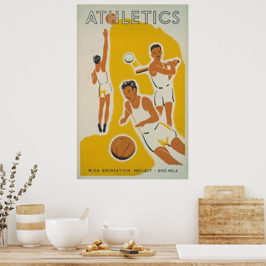 Athletics Recreation Vintage Poster (Keuken)