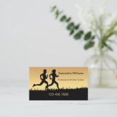 Athletics Sports Coach Visitekaartje (Staand voorkant)