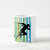 Athletics Sprinting Boys Running Runner Run Race Koffiemok (Center)