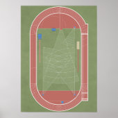 Athletics Track & Field Poster (Voorkant)