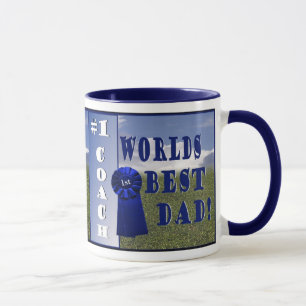 Athletics - Worlly Best Dad & #1 Coach Coffee Mok
