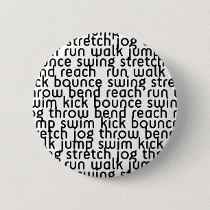 ATHLETISCHE ACTIEVE FITNESS EXCERCISE MOVE BOUNCE RONDE BUTTON 5,7 CM