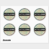 Athlone City Pride Embleem – Ierse Identiteit Ronde Sticker (Vel)