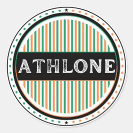 Athlone City Pride Emblem – Irish Identity Ronde Sticker