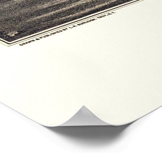 Athol, MA Panorama Map - 1887 Poster (Hoek)