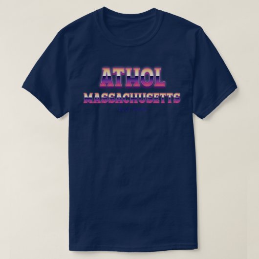 Athol Massachusetts T-shirt (Design voorkant)