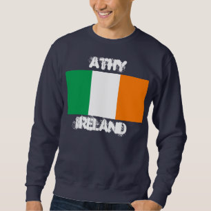 Athy, Ierland met Ierse vlag Trui
