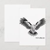 Athy Ireland Blank Wenskaart Owl Design Bedankkaart (Voorkant / Achterkant)