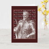 Atilla de Hun - Uniek Wenskaart Kaart (Gele Bloem)