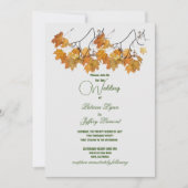 Atistieke herfst vertrekt weddenschappen kaart (Voorkant)