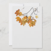 Atistieke herfst vertrekt weddenschappen kaart (Achterkant)