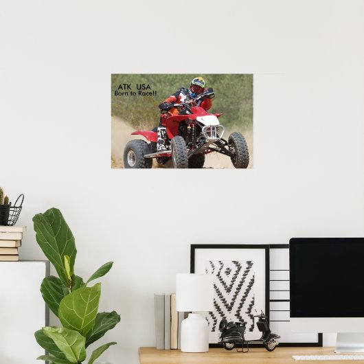 ATK 450 Quad Racing Poster (Thuiskantoor)