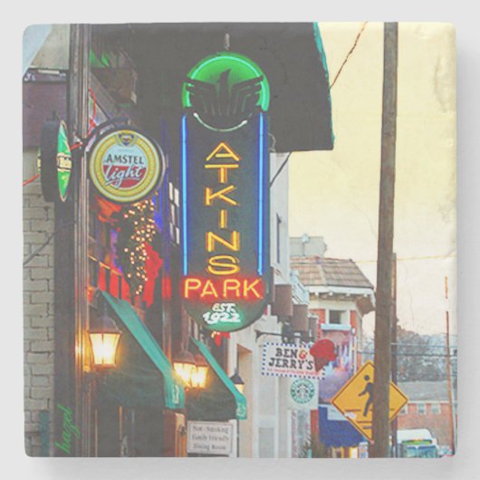 Atkins Park Virginia Highland, Atkins Park Stenen Onderzetter (Voorkant)