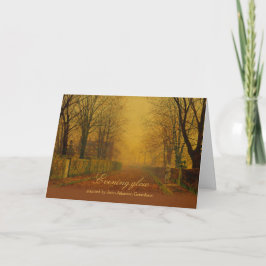 Atkinson Grimshaw Evening Glow CC0868 Birthday Kaart