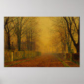 Atkinson Grimshaw Evening glow CC0870 Standard Poster (Voorkant)